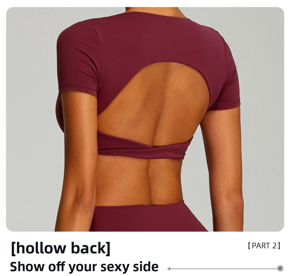 Open Back Crop Top