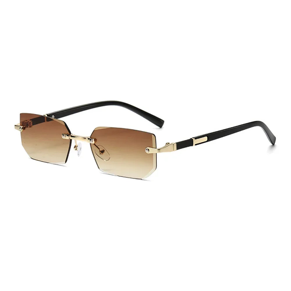 Rimless Rectangle Sunglasses