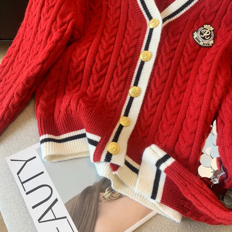 V-Neck Cashmere-Blend Pullover