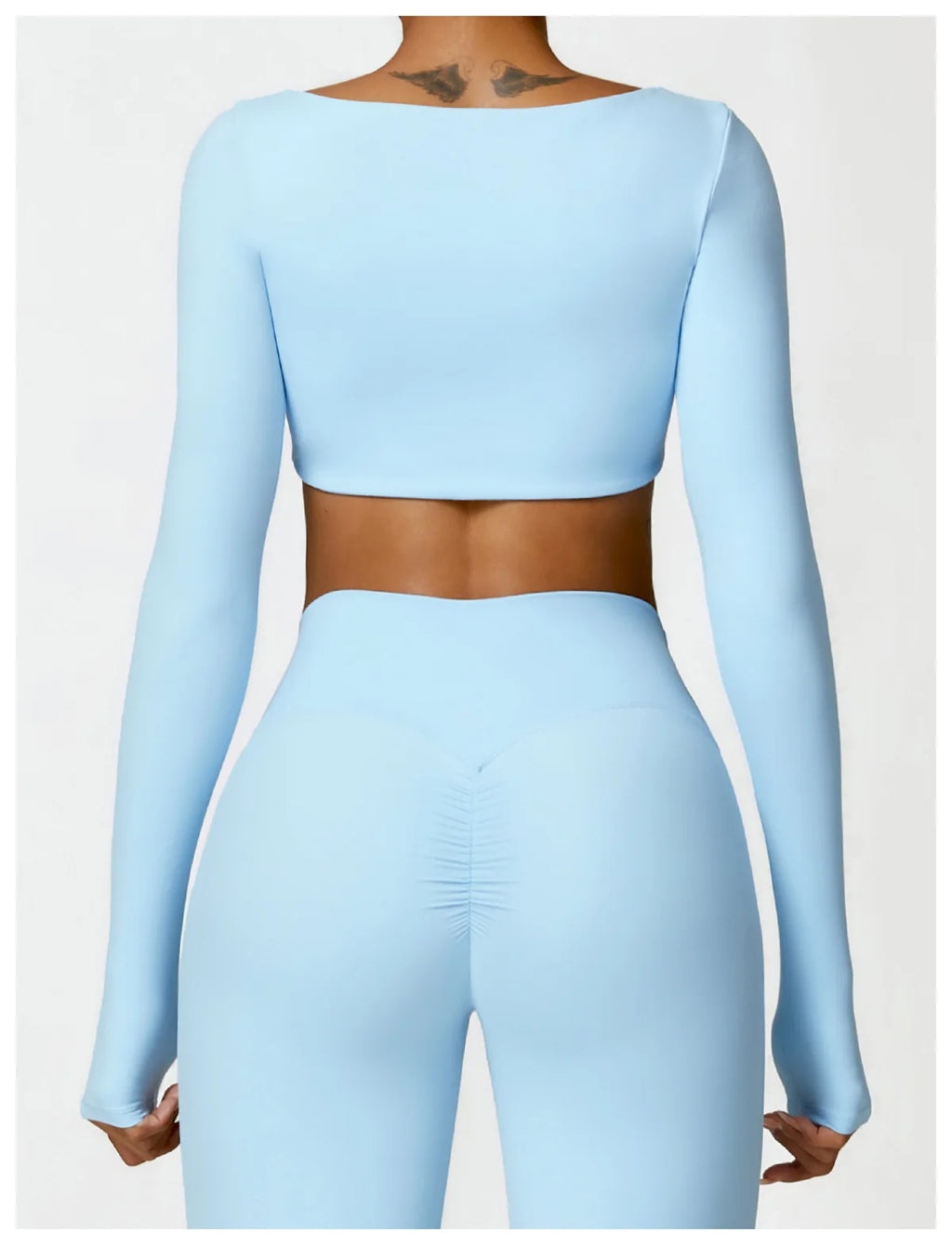 New Yoga Long sleeved Women's Outdoor Running Fitness Wear T-shirt Long sleeved Yoga Shirt Gym Push Up Workout Single Piece Top