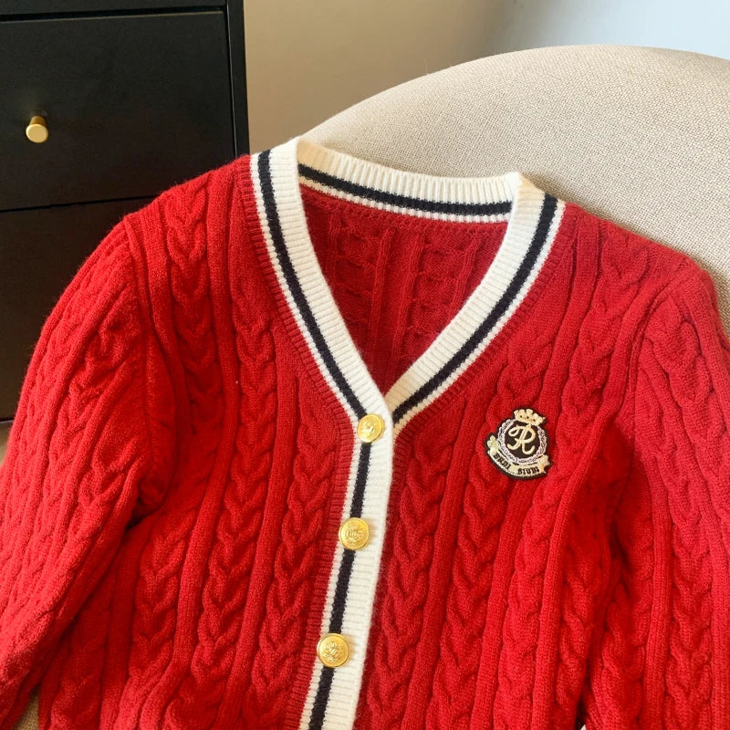 V-Neck Cashmere-Blend Pullover