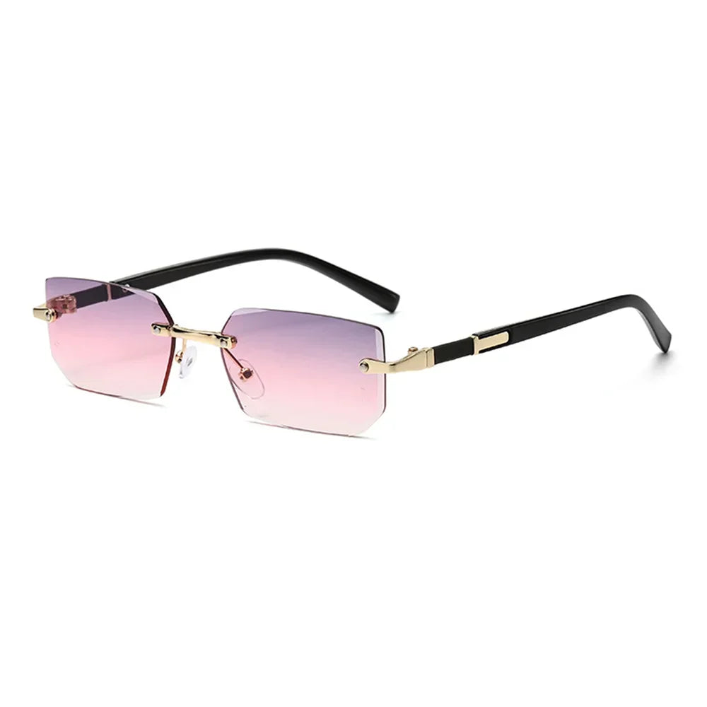 Rimless Rectangle Sunglasses