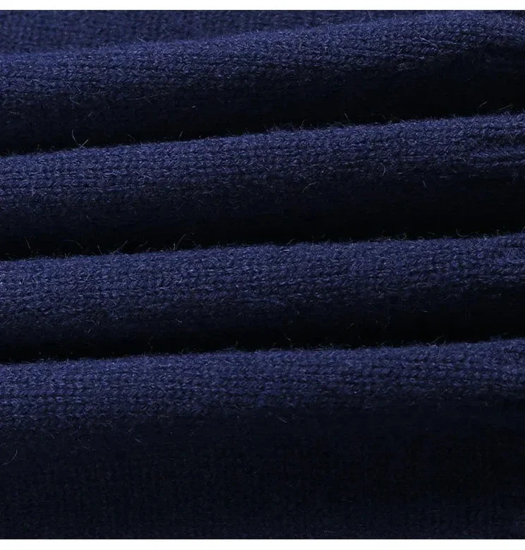 Crochet Bear Jacquard Knit Sweater