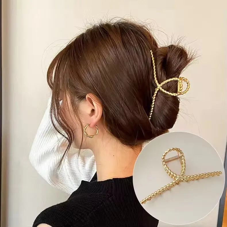 Geometric Metal Hair Claw