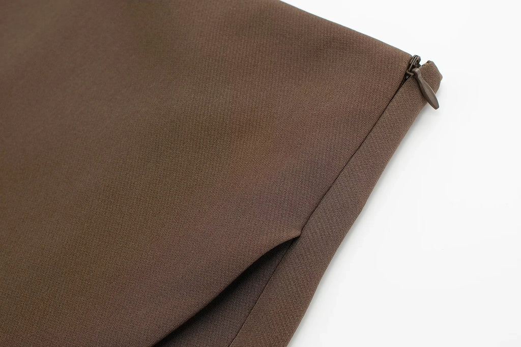 HXAO Women's Skirt Shorts Summer Beige Black Skirt Pants Woman Office High Waist Skort For Women Asymmetrical Pink Brown Skirt