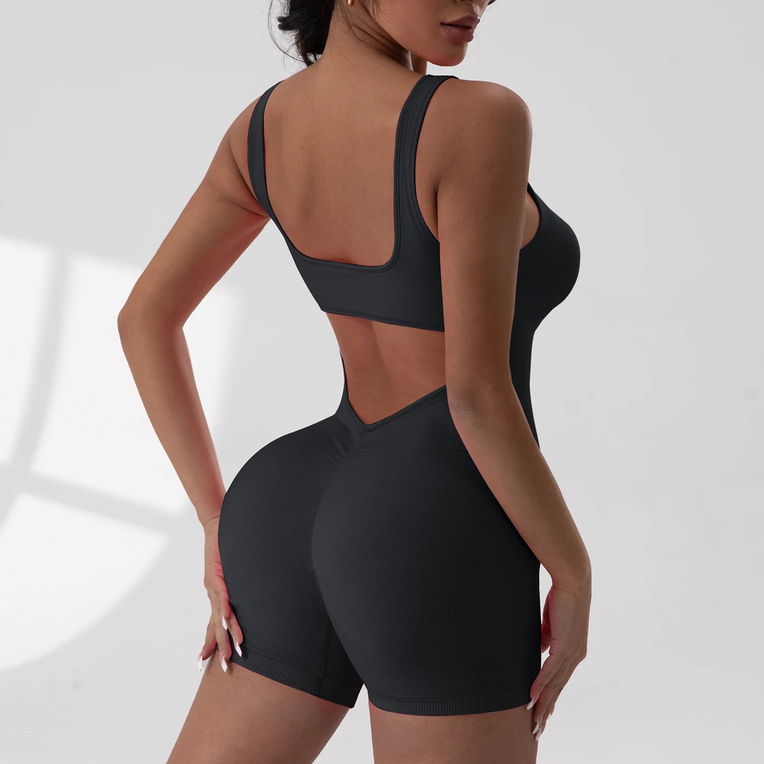 Scrunch V-Back Sports Jumpsuit