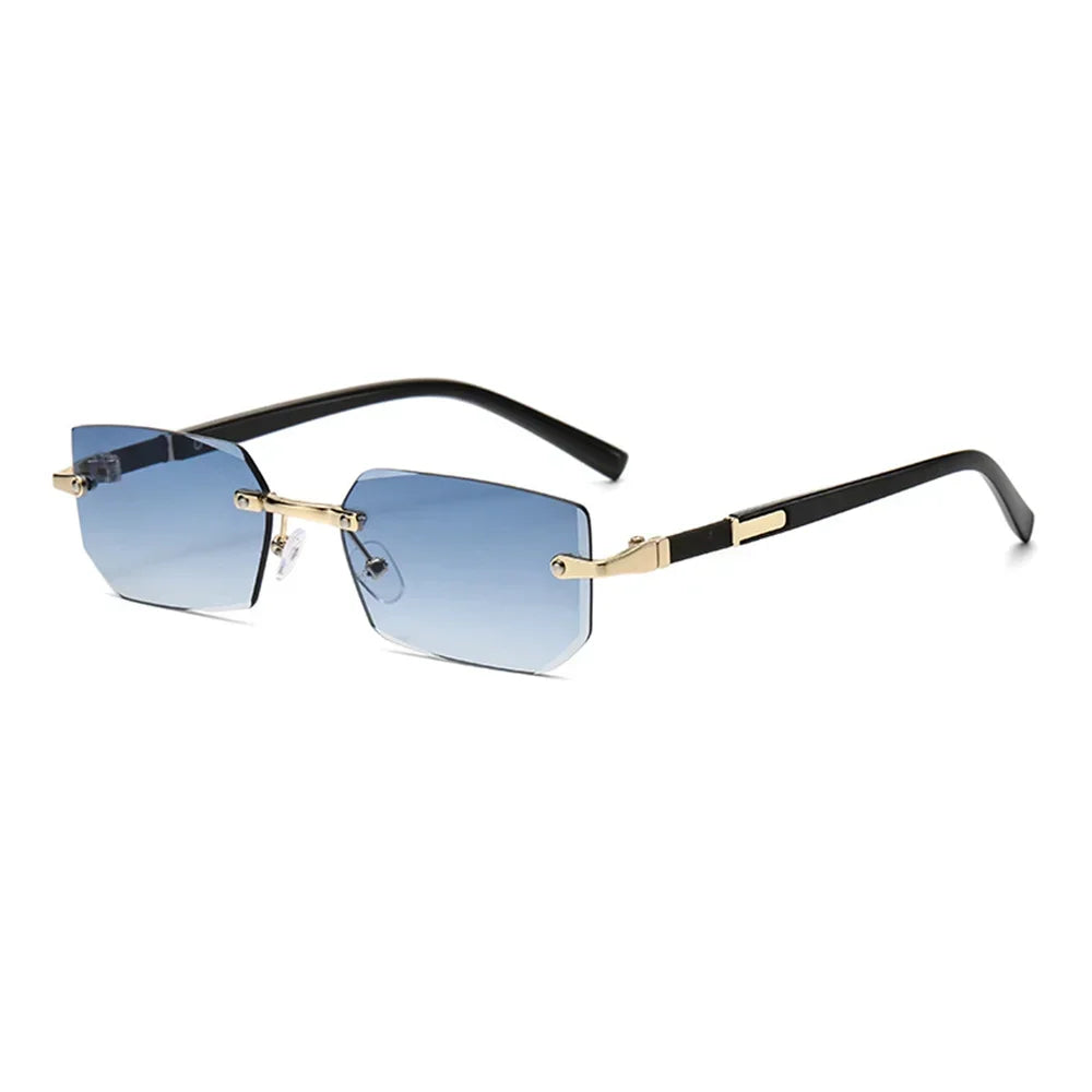 Rimless Rectangle Sunglasses
