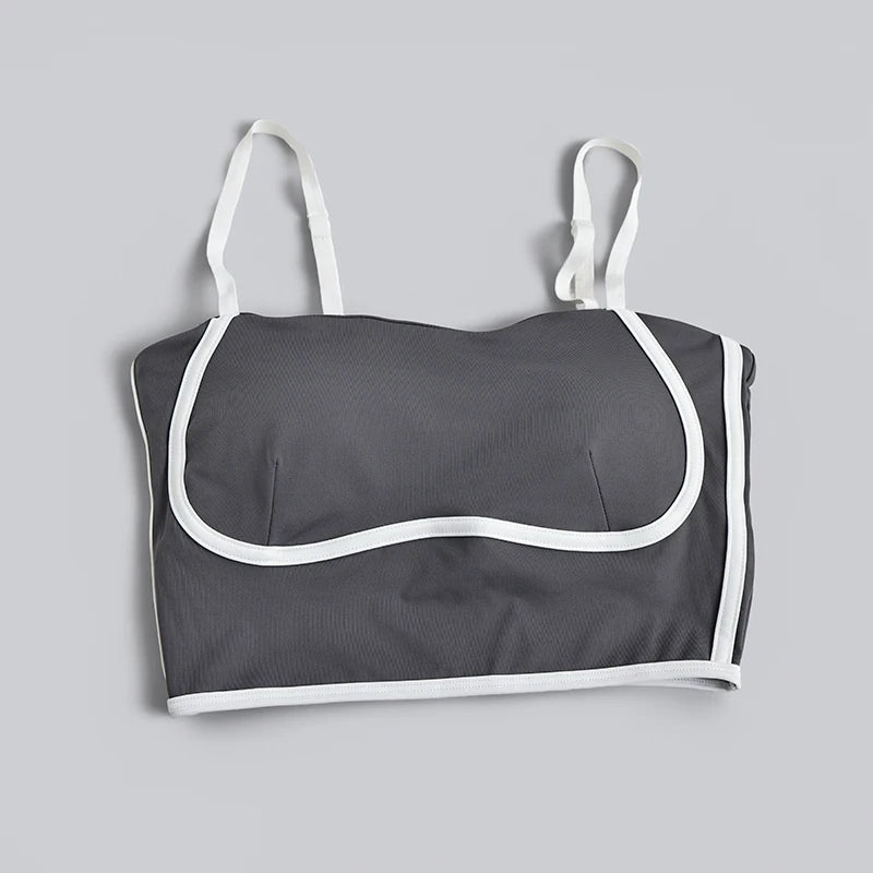 2026 Summer New Women's Beautiful Back Sling Detachable Chest Pad Yoga Sports Underwear Adjustable Shoulder Strap Fitness Vest