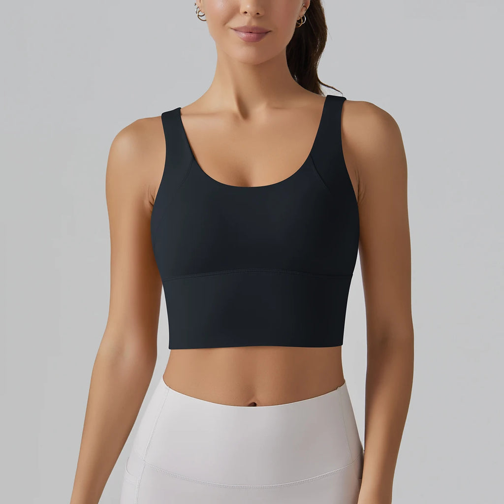 Yoga Bra Underwear Women Summer Shockproof Bra Beautiful Back Sports Running External Wear Training Fitness Yoga Tank Top Bra
