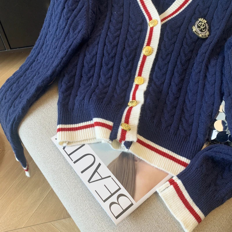 V-Neck Cashmere-Blend Pullover