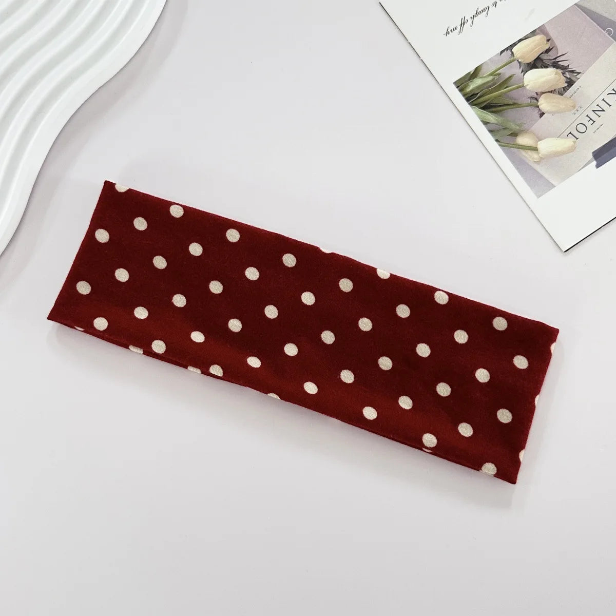 Polka Dot Elastic Headband