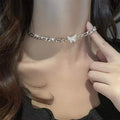 Butterfly Double Layer Clavicle Necklace