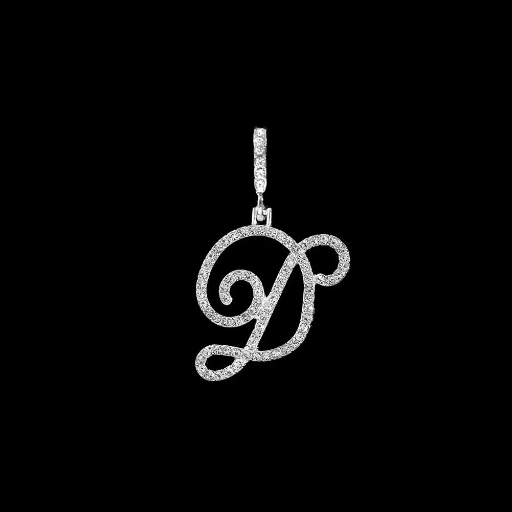 Crystal Initial Letter Necklace