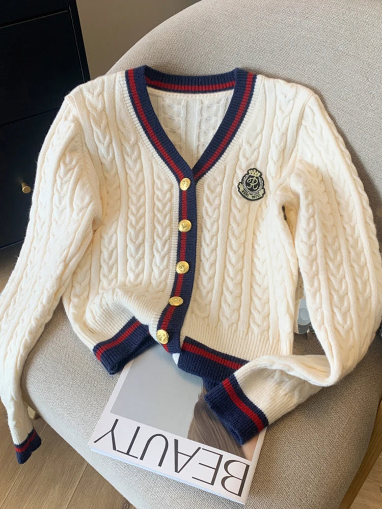 V-Neck Cashmere-Blend Pullover