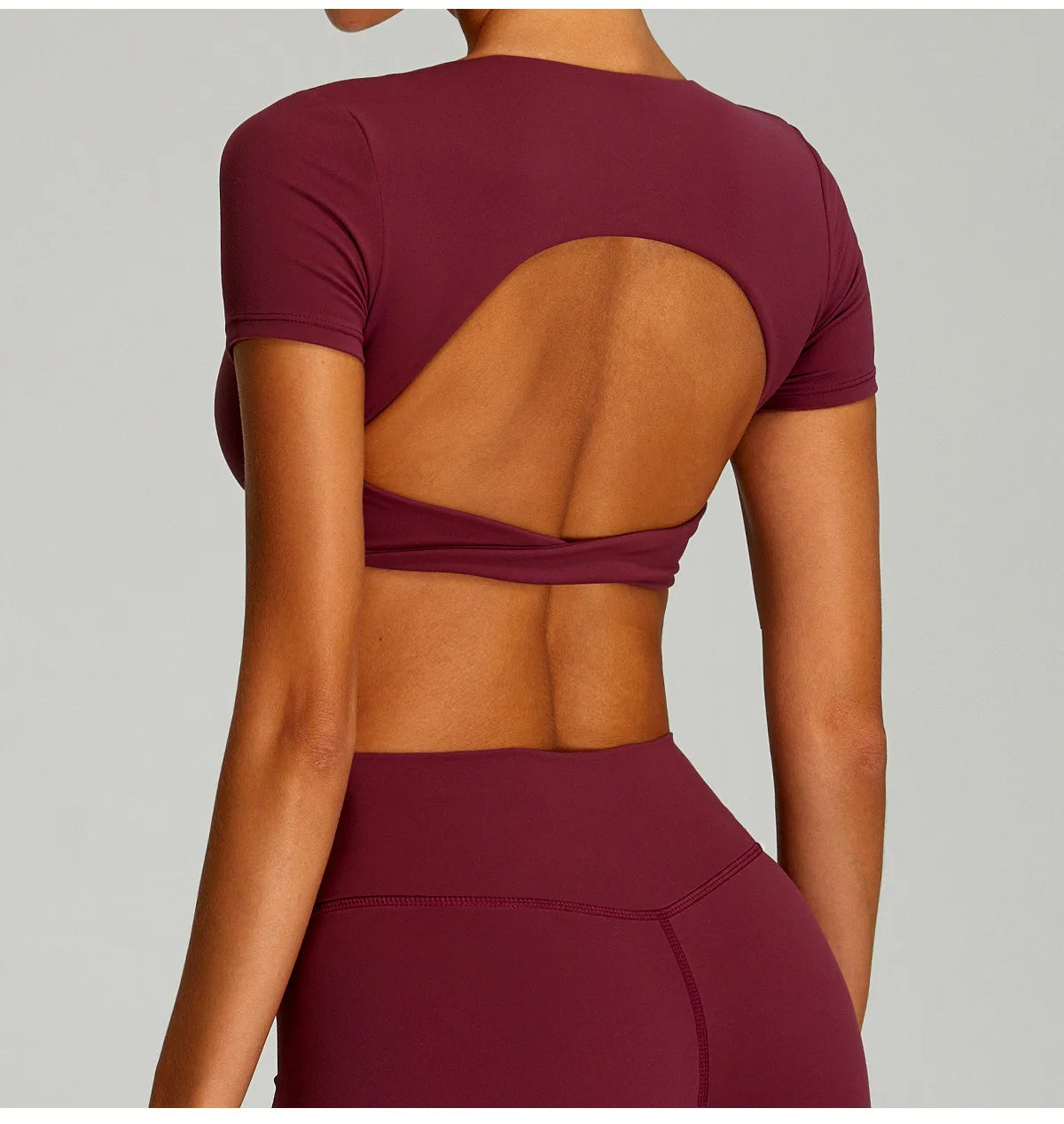Open Back Crop Top