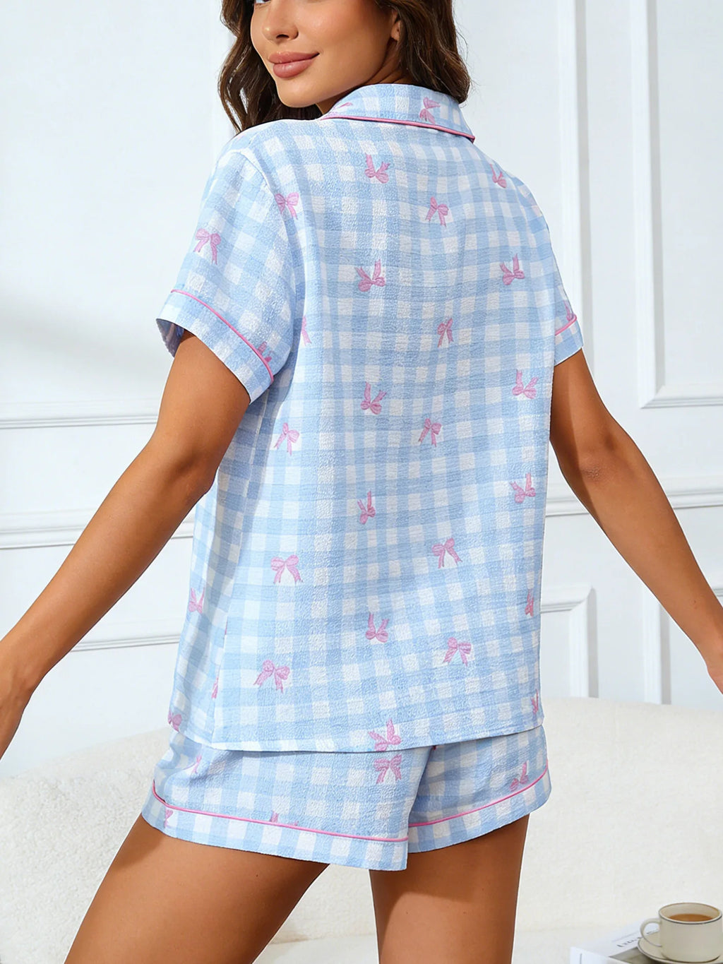 Bow Cardigan PJ Set