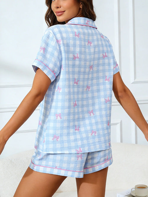 Bow Cardigan PJ Set
