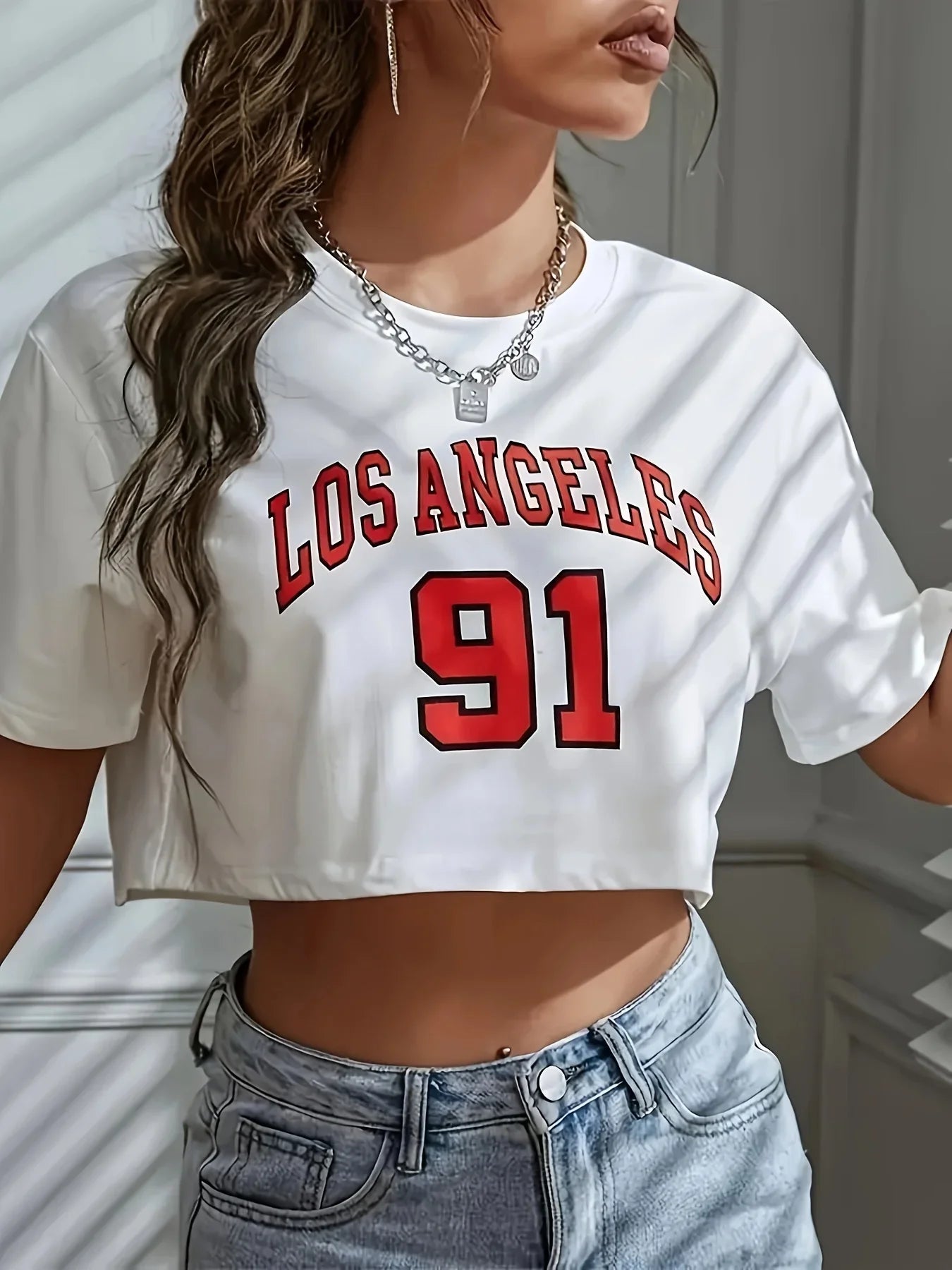 LA Crop Tee