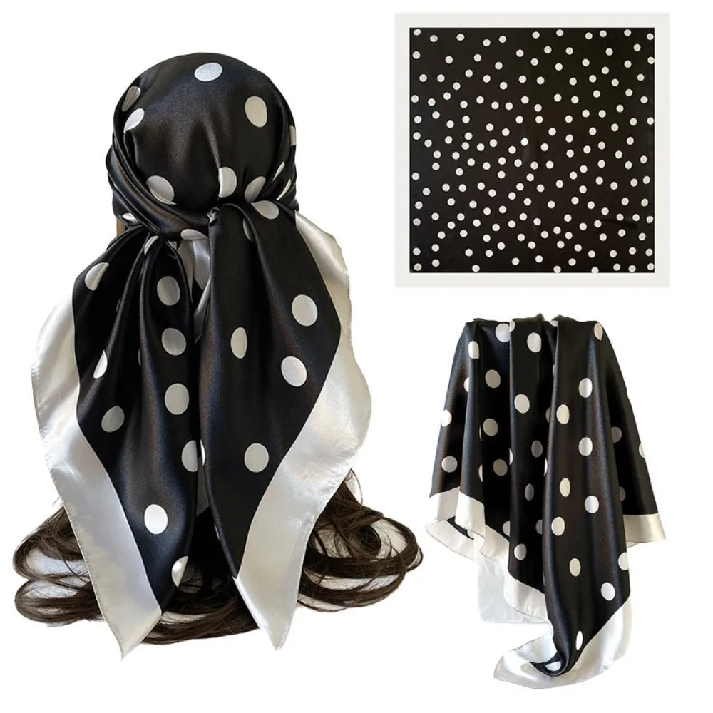 Polka Dot Square Scarf