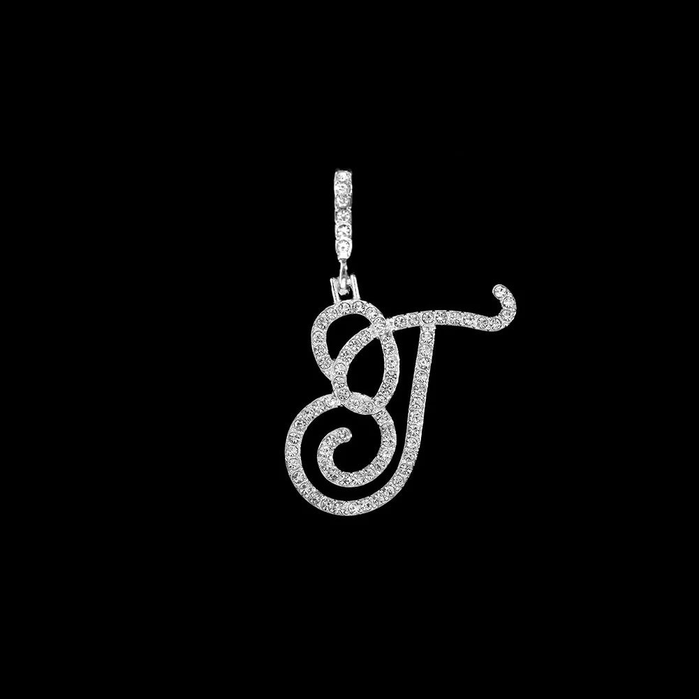 Crystal Initial Letter Necklace