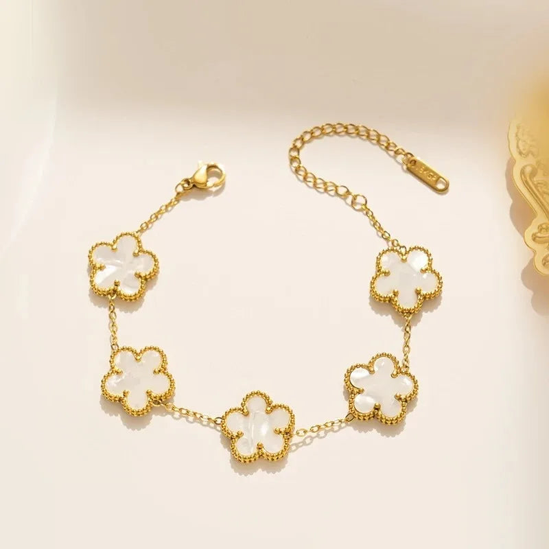 Five Petal Shell Bracelet