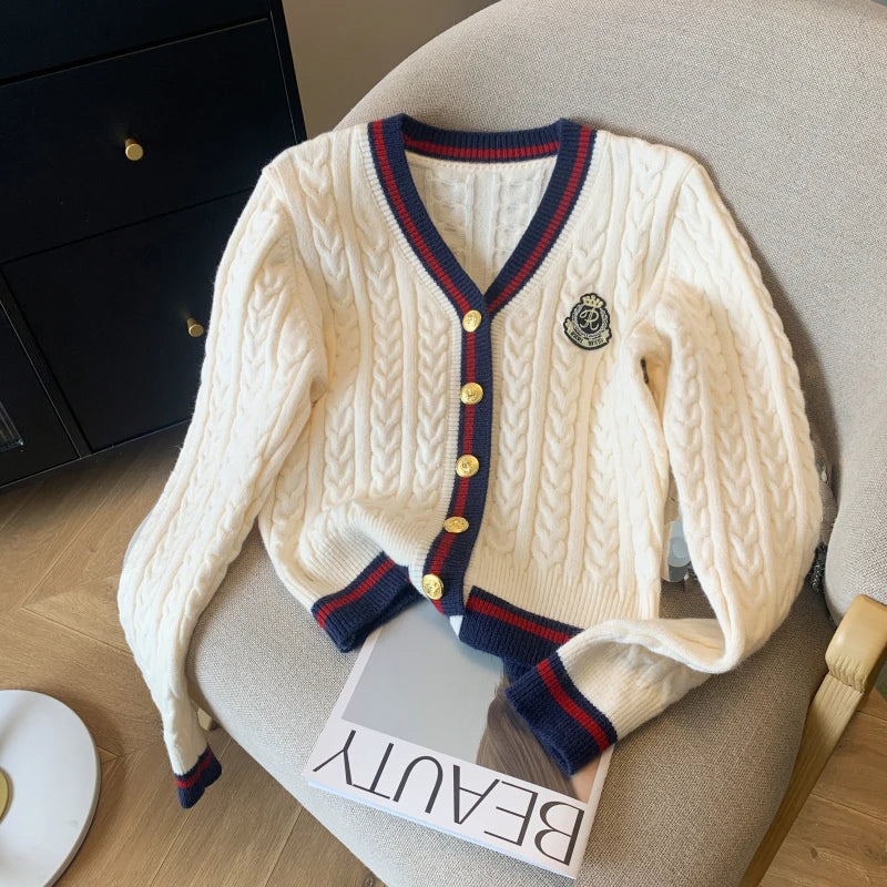V-Neck Cashmere-Blend Pullover