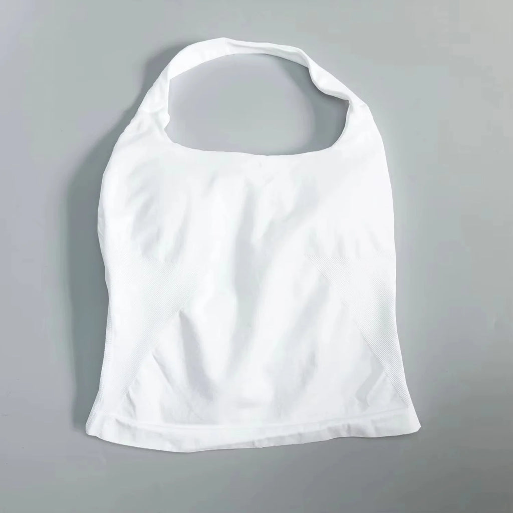 NCLAGEN NEW Halter Top Gym Clothes Woman Removable Chest Pad Yoga Tank Tops Push-up Sports Bra Fitness Workout Activewear