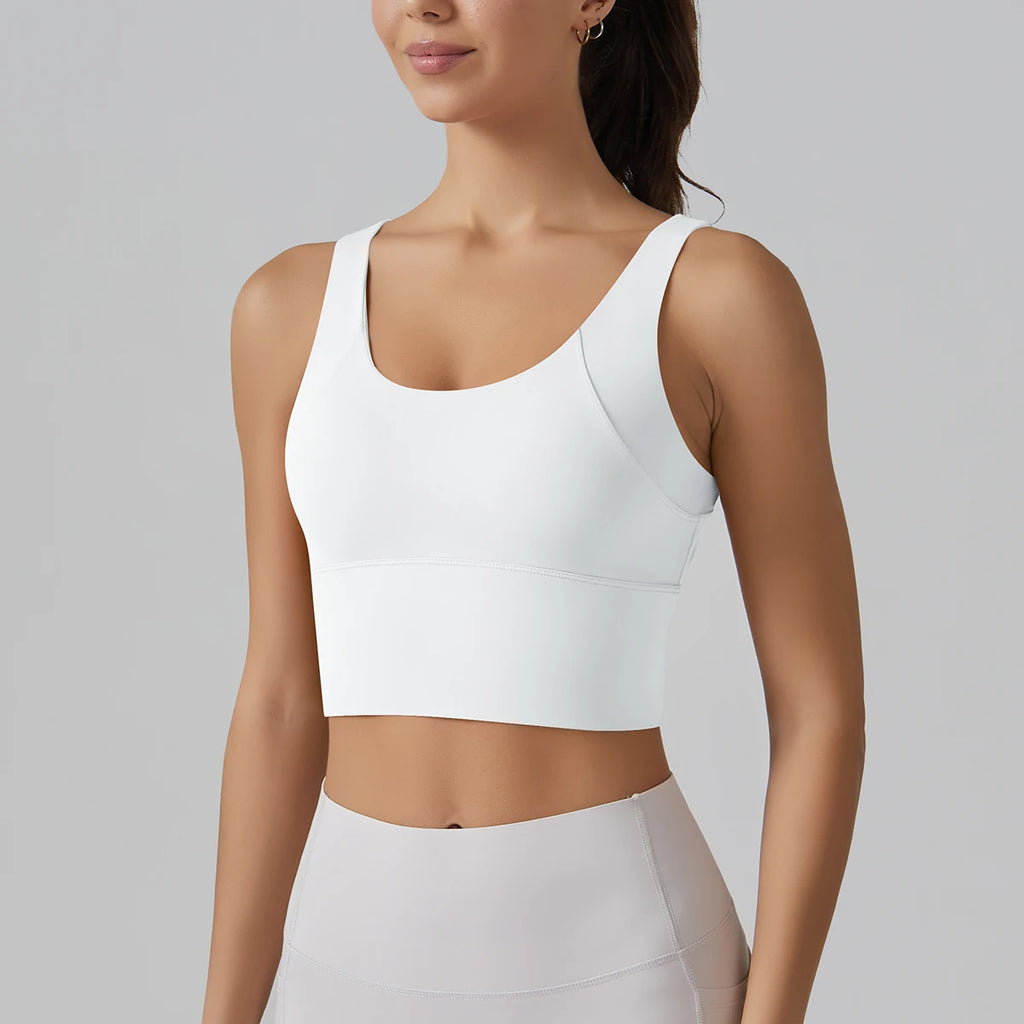 Yoga Bra Underwear Women Summer Shockproof Bra Beautiful Back Sports Running External Wear Training Fitness Yoga Tank Top Bra