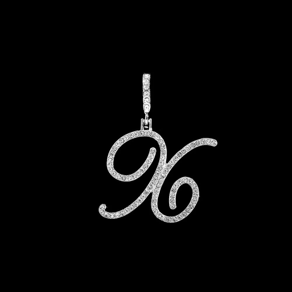 Crystal Initial Letter Necklace