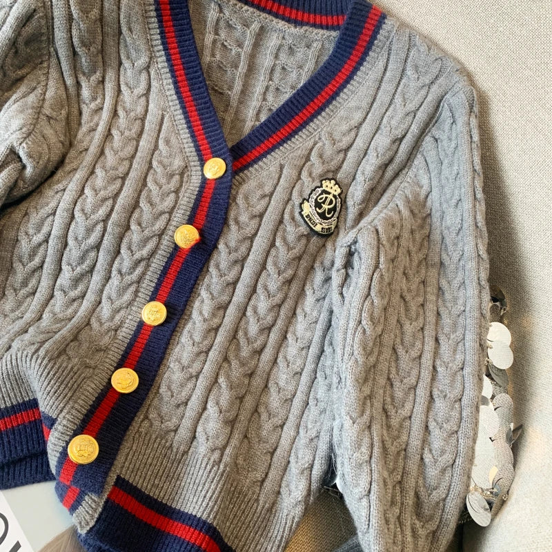 V-Neck Cashmere-Blend Pullover