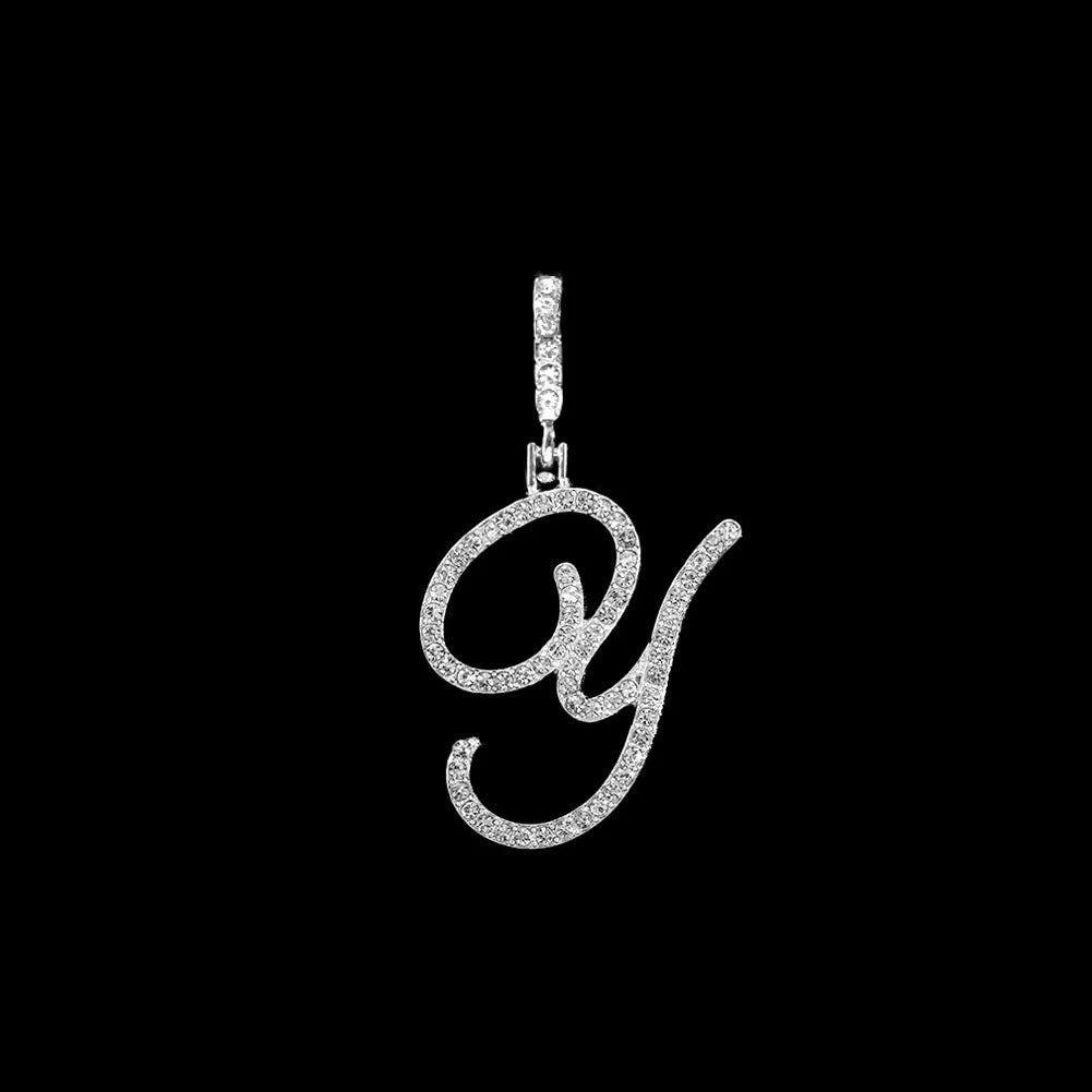 Crystal Initial Letter Necklace