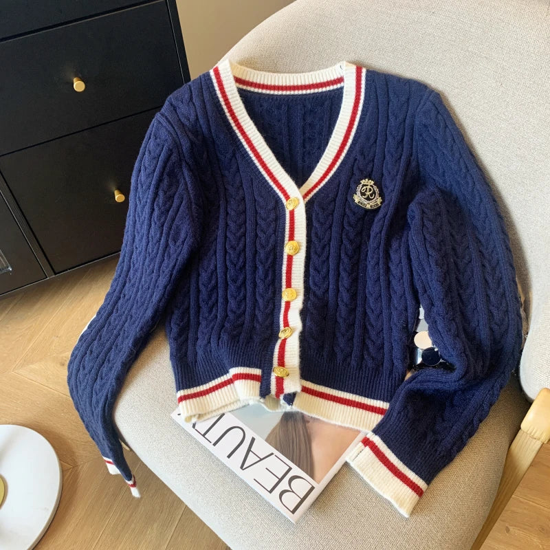 V-Neck Cashmere-Blend Pullover