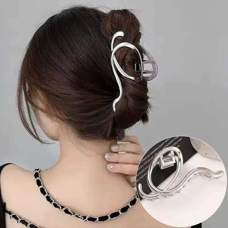 Geometric Metal Hair Claw
