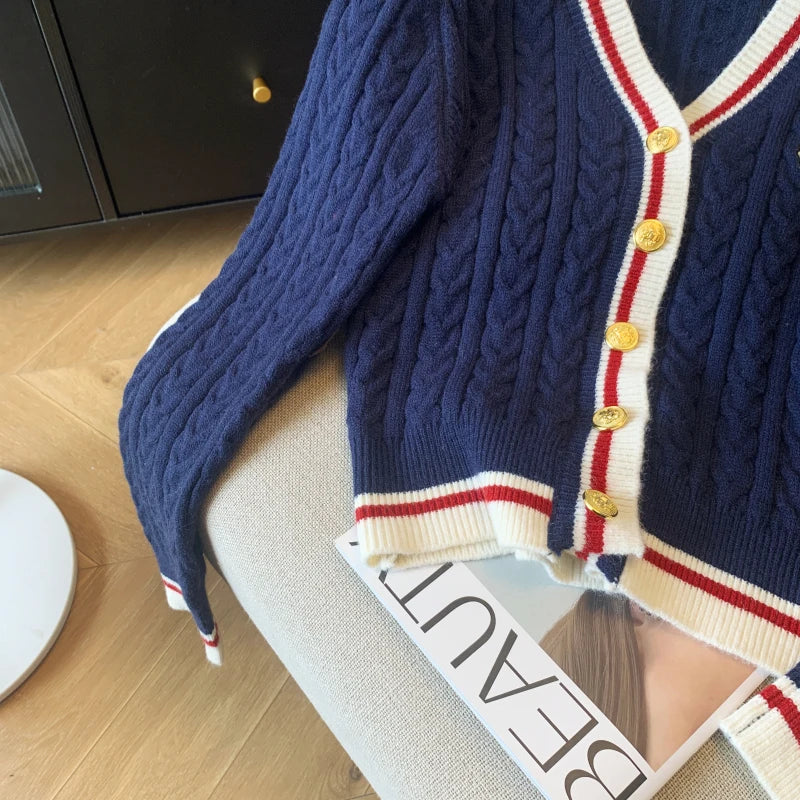 V-Neck Cashmere-Blend Pullover