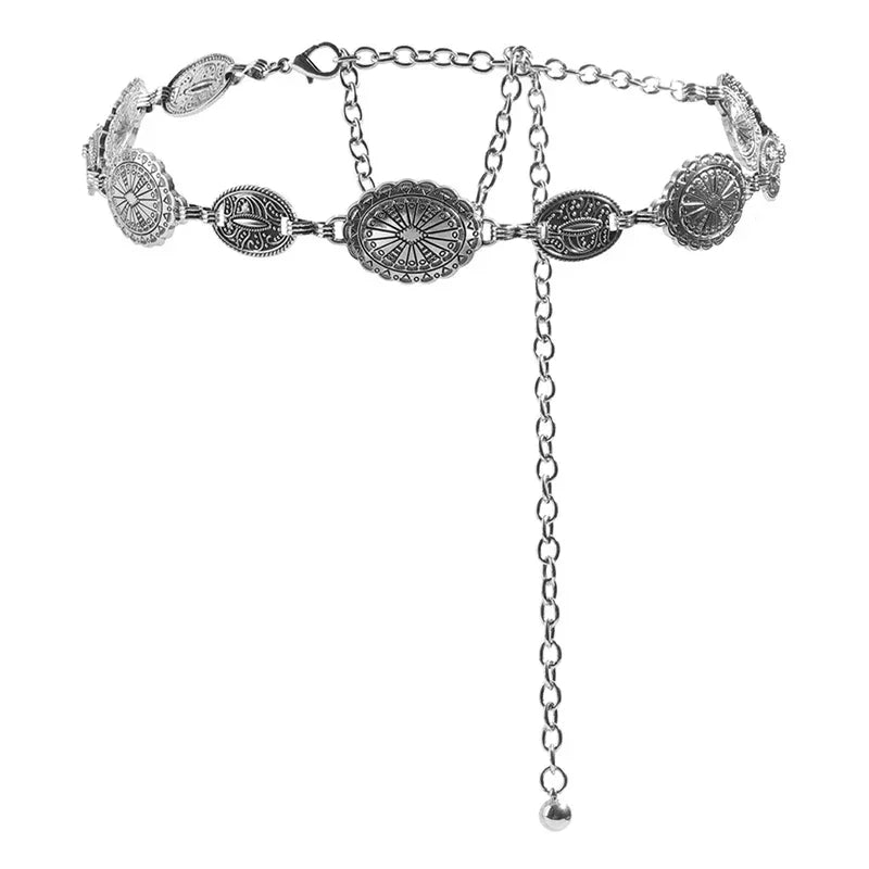 Carved Circle Waist Chain