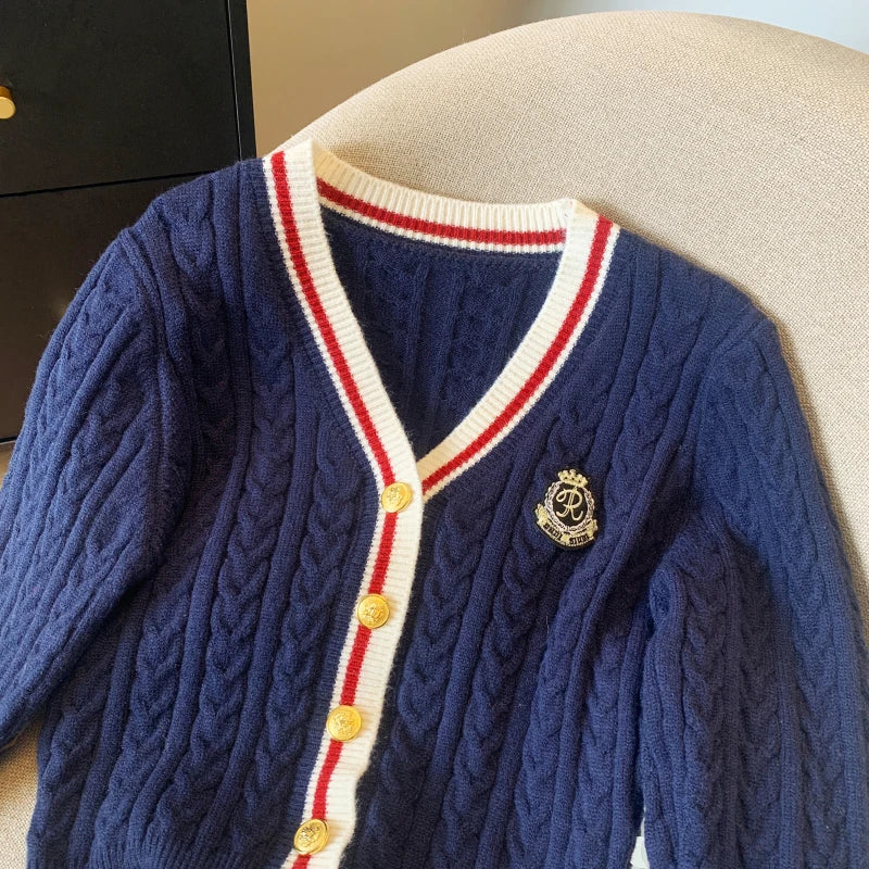 V-Neck Cashmere-Blend Pullover