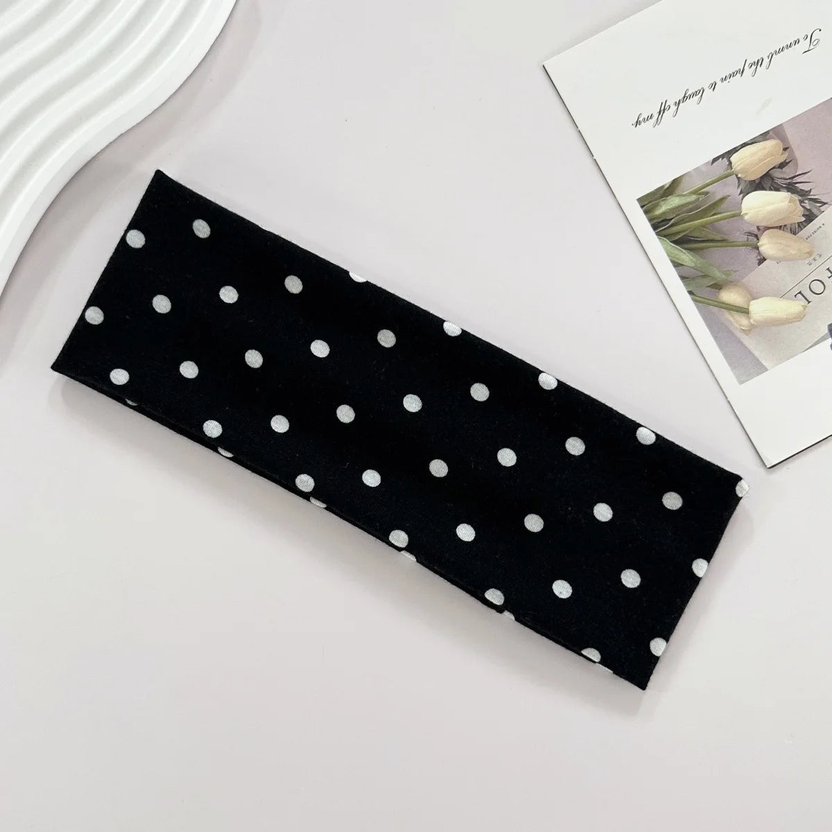 Polka Dot Elastic Headband