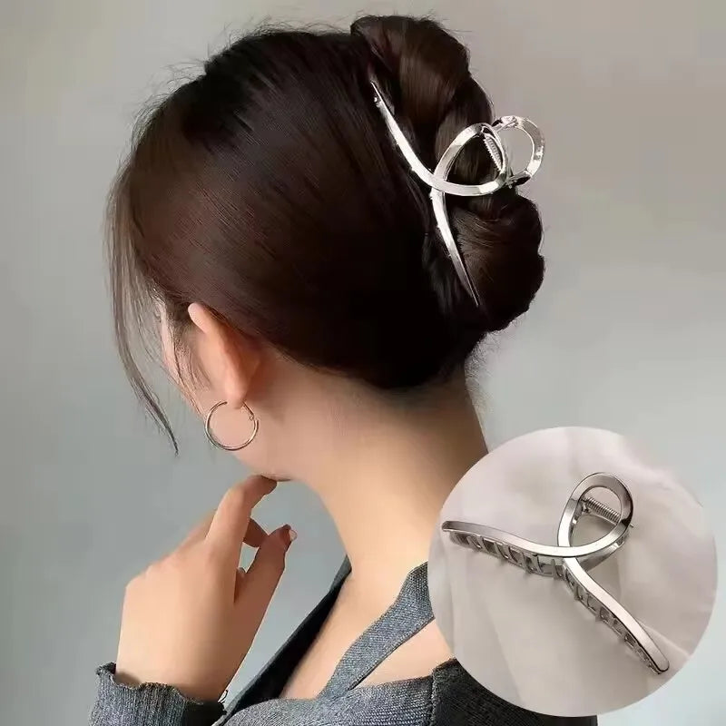 Geometric Metal Hair Claw
