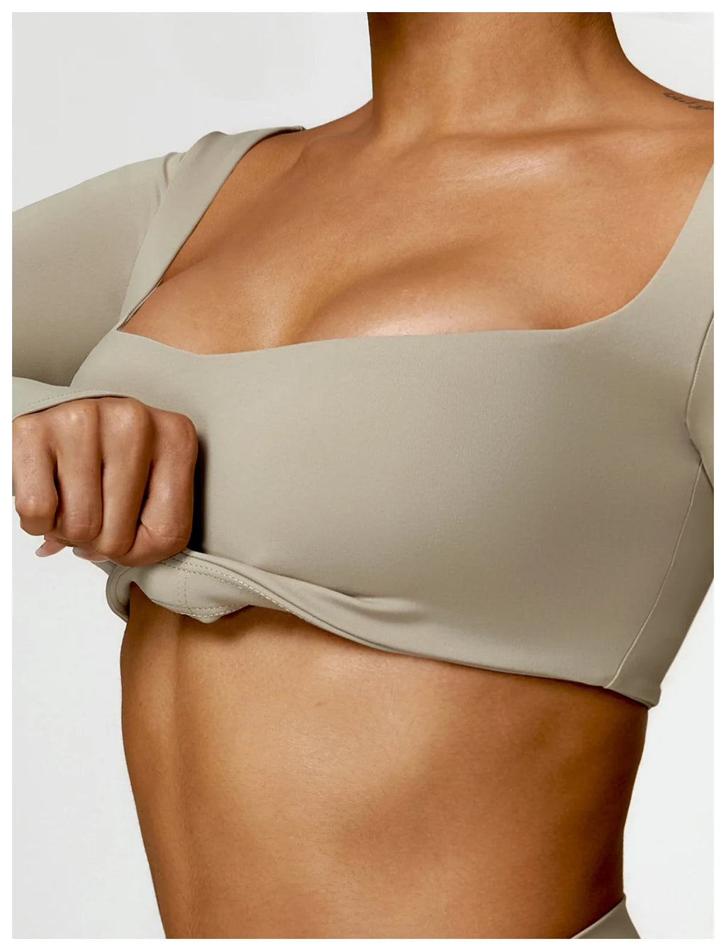 New Yoga Long sleeved Women's Outdoor Running Fitness Wear T-shirt Long sleeved Yoga Shirt Gym Push Up Workout Single Piece Top