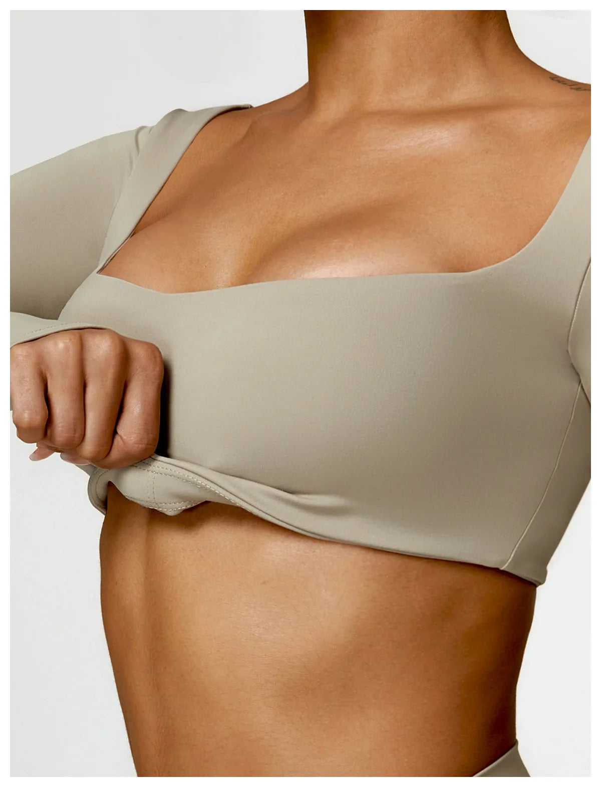New Yoga Long sleeved Women's Outdoor Running Fitness Wear T-shirt Long sleeved Yoga Shirt Gym Push Up Workout Single Piece Top