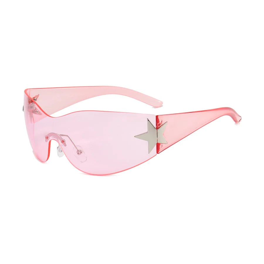 Y2K Star Rimless Sunglasses