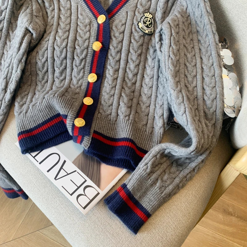 V-Neck Cashmere-Blend Pullover