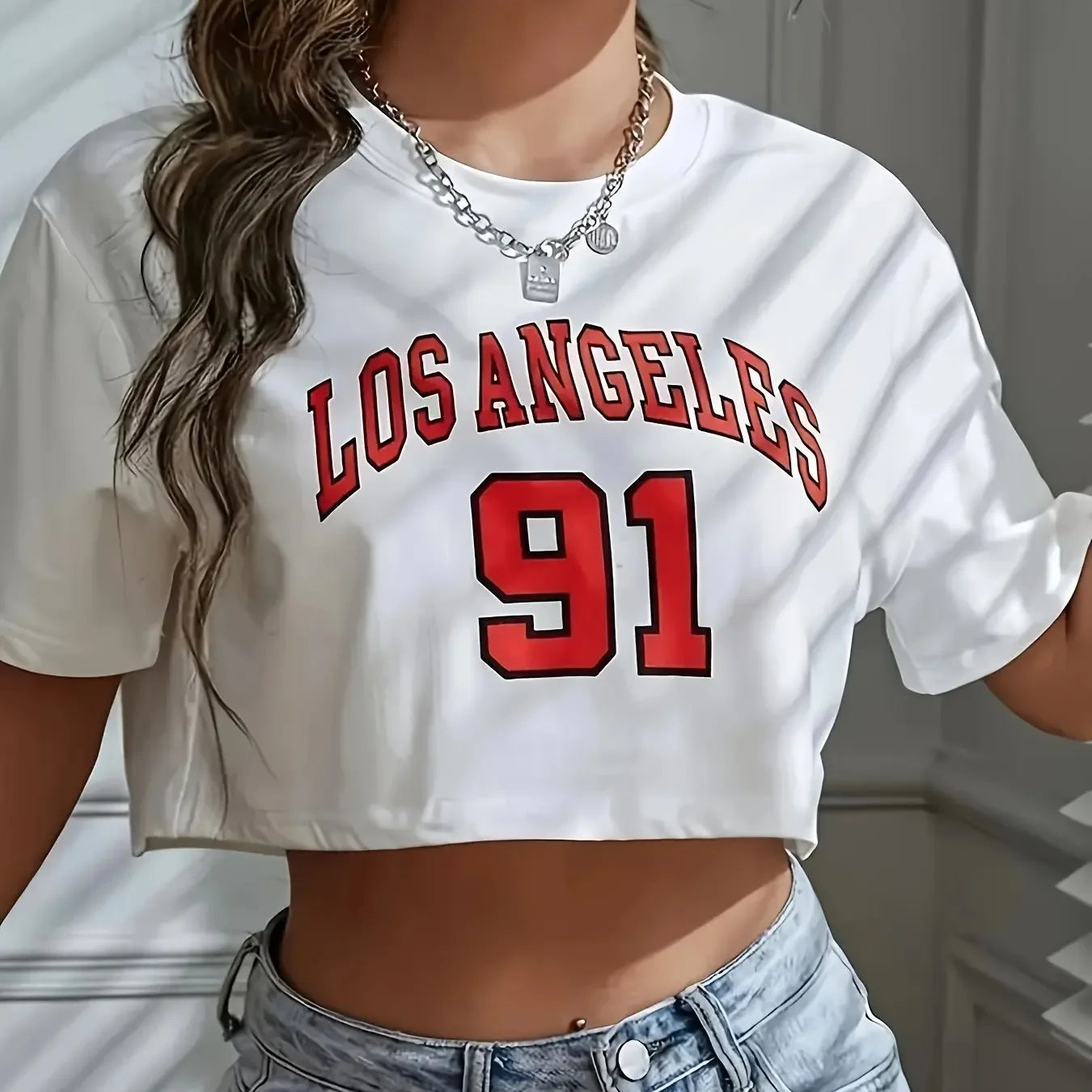 LA Crop Tee