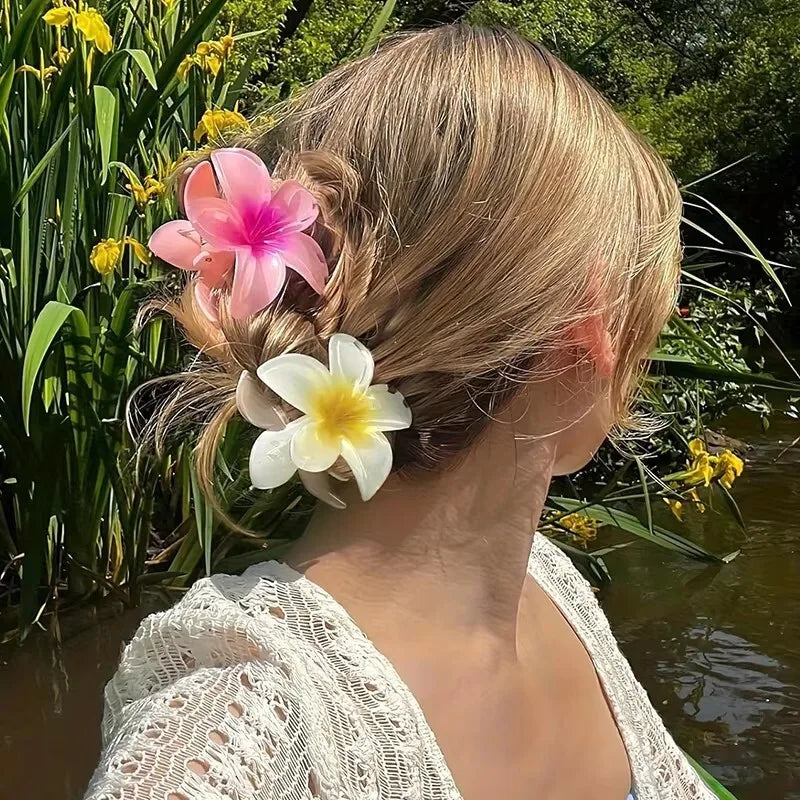 Flower Hair Claw Set