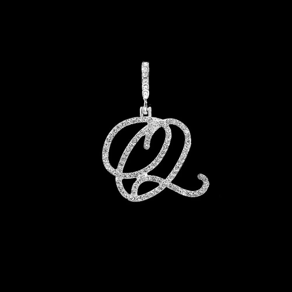 Crystal Initial Letter Necklace