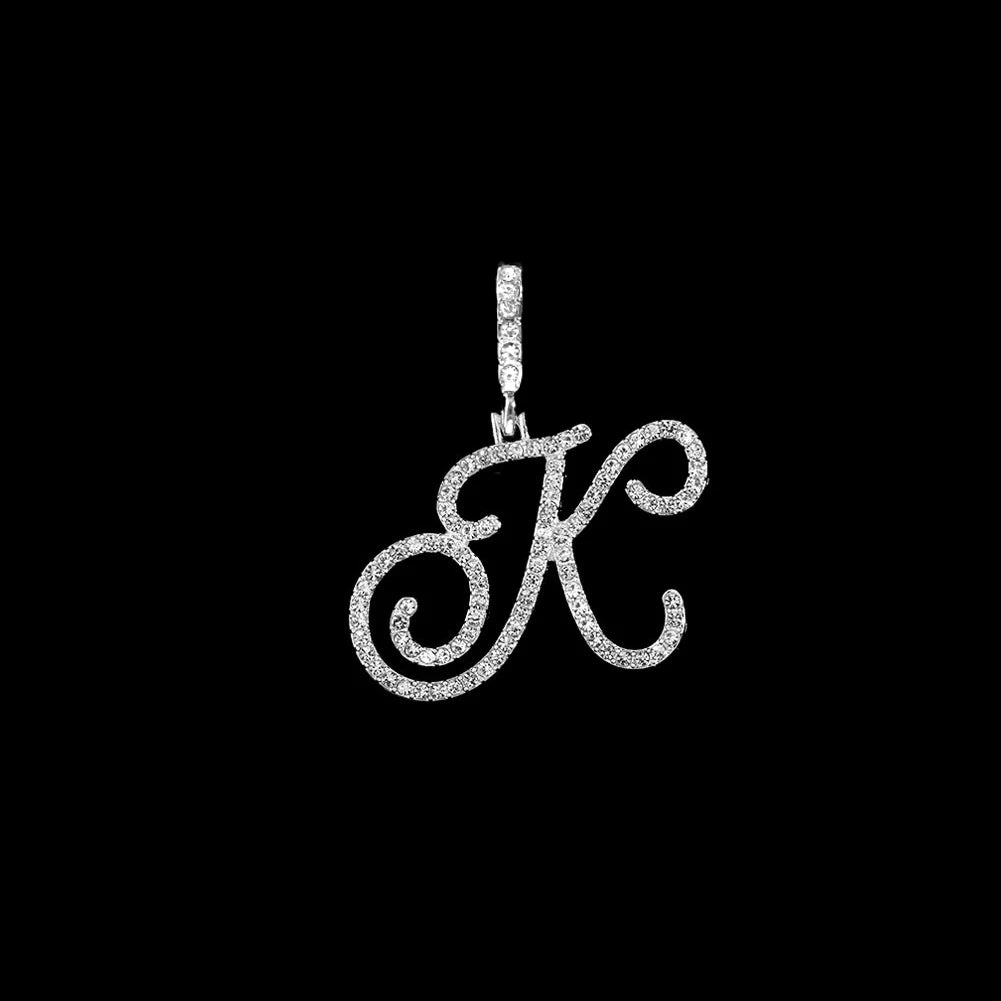 Crystal Initial Letter Necklace