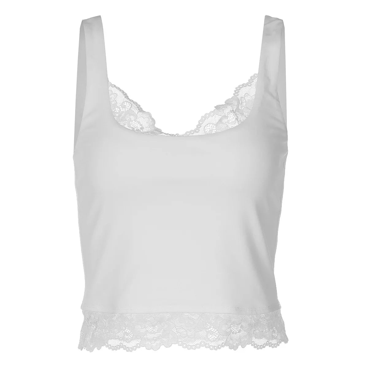 Black Lace Tank Top For Women V-Neck Backless Streetwear Spaghetti Patchwork Cropped Y2k Top Female Sexy Lace Vest 2026