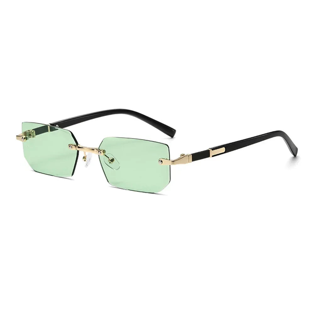 Rimless Rectangle Sunglasses
