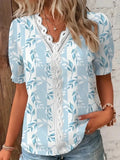 Lace Cutout Blouse