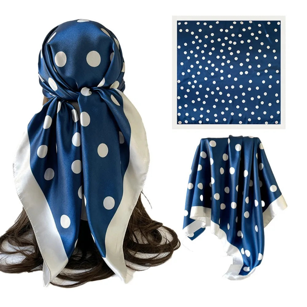 Polka Dot Square Scarf